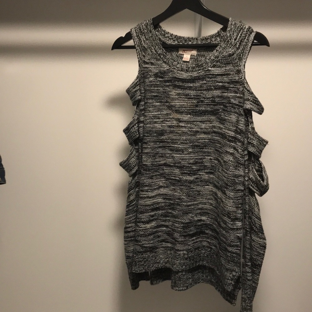 Black and white sweater